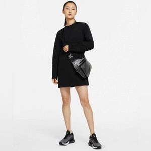 Nike Sportswear Tech Fleece Women's Oversized Long Sleeve Black Dress